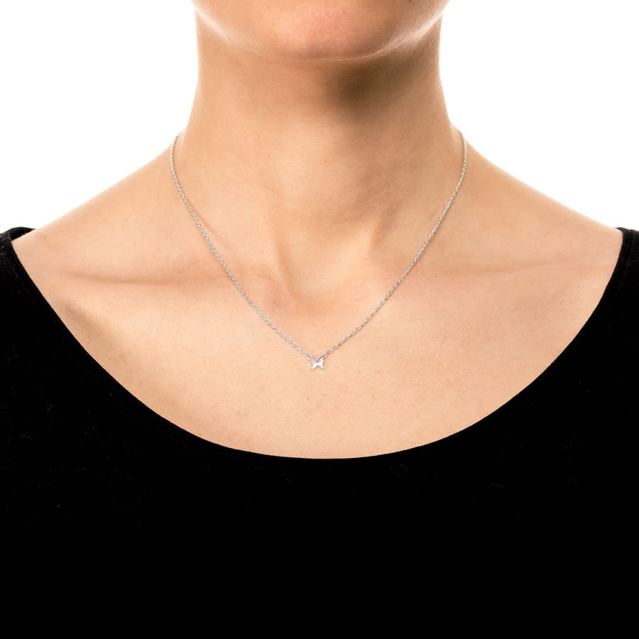 Petite papillion  Halsband Silver