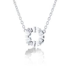 Bricks explosion mini Halsband  Silver