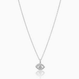Devine eye Mini Halsband Silver