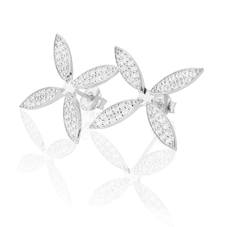 Sparkling ellipse  Örhänge Silver