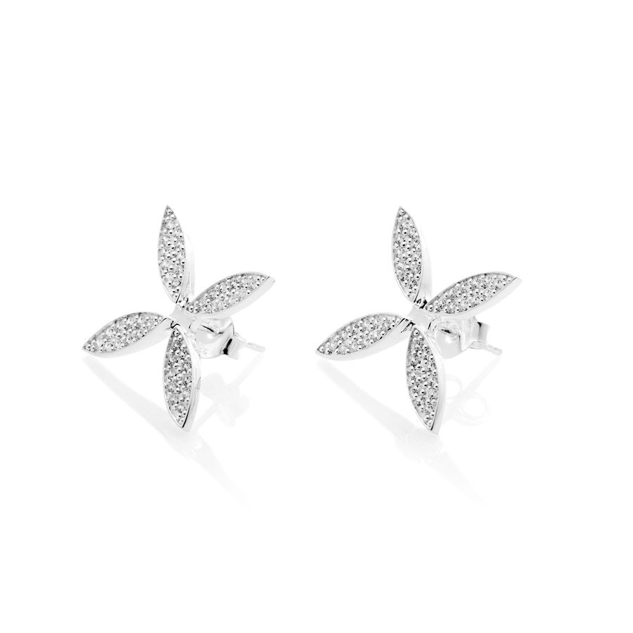 Sparkling ellipse  Örhänge Silver