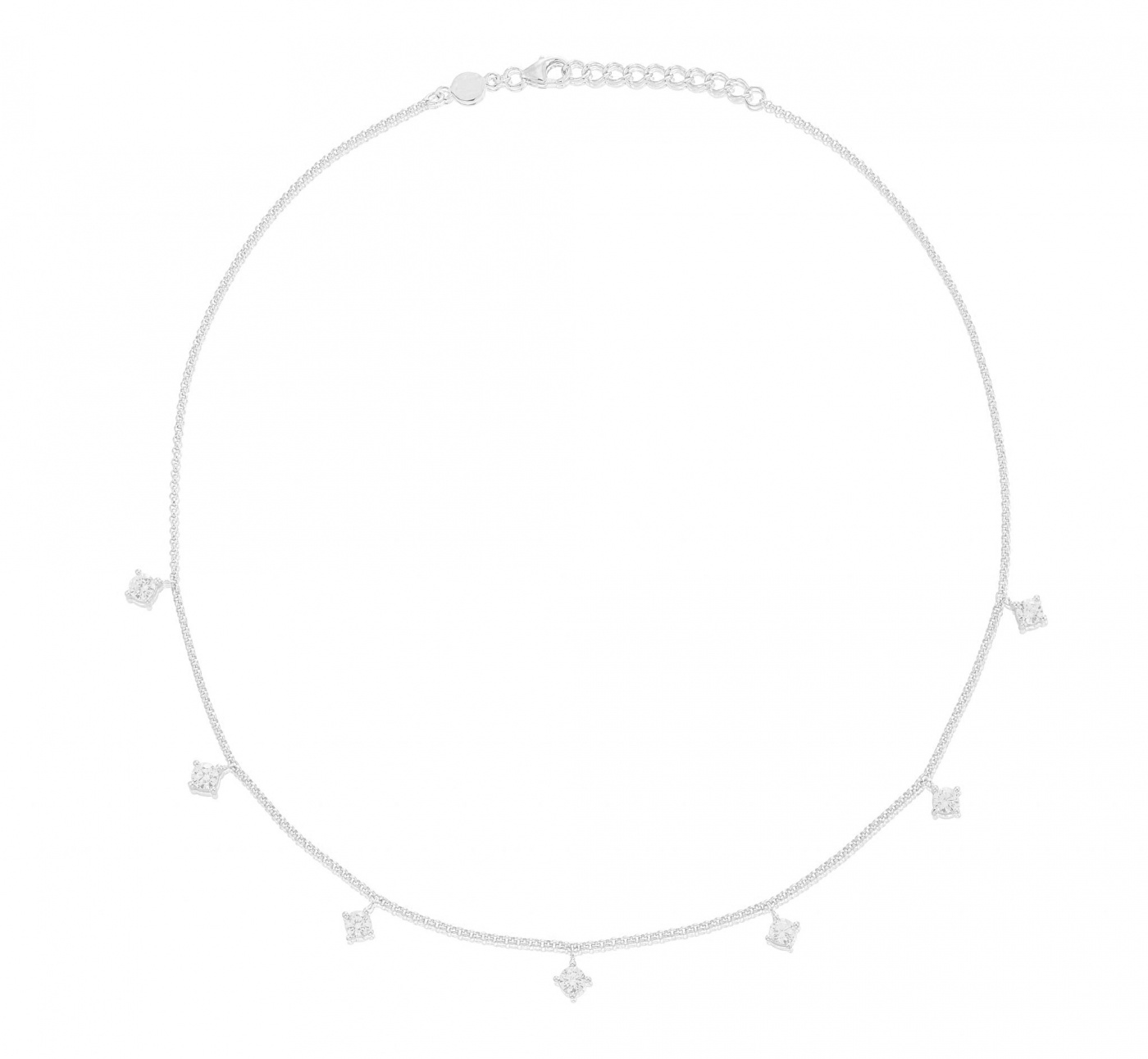 Time to glow Halsband Silver