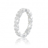 Sparkling ellipse mini Ring Silver Sparkling ellipse mini Ring Silver