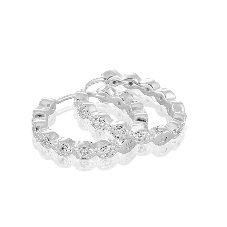 Time to glow Örhängen creol - L Silver