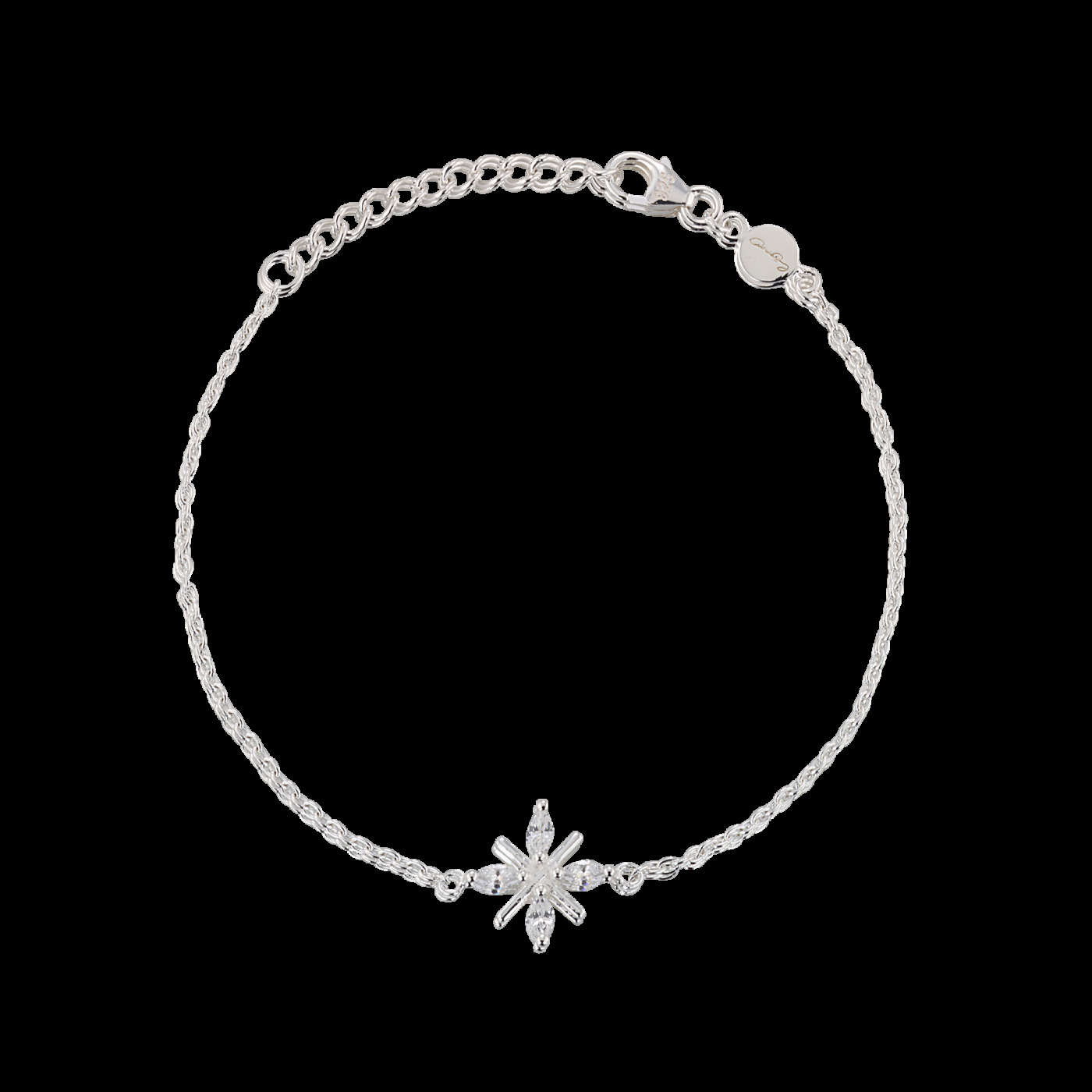 Snowflake Armband Silver